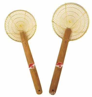 探寻传统美食器具的魅力 合囍手工编织铜疏炸厘笊篱